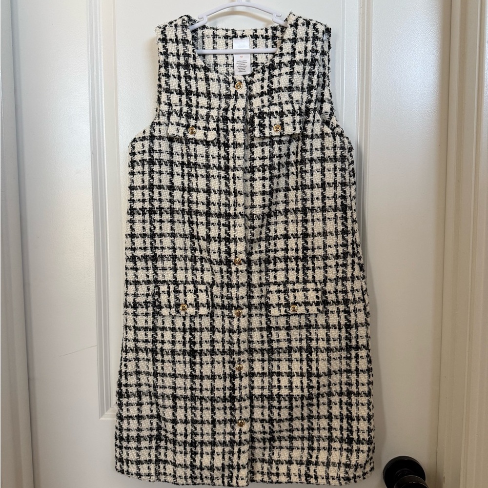 Gymboree Black and White Plaid Dress